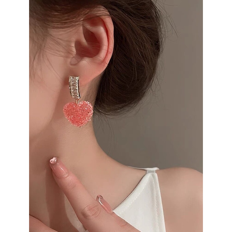 Toàn Bộ Bông Tai Hình Trái Tim Phong Cách Hàn Quốc Thời Trang Mùa Hè 2022