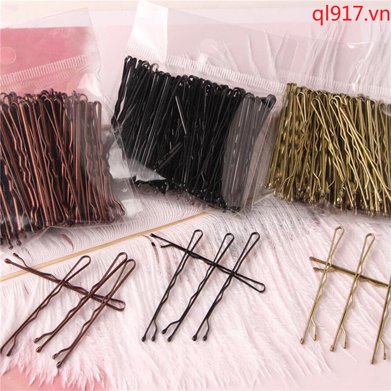 Set 100 Kẹp Tăm Màu Đen Cho Nữ