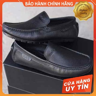 GIÀY LƯỜI DA BÒ THÁI LAN ĐEN NHẬP KHẨU FULLBOX 2020