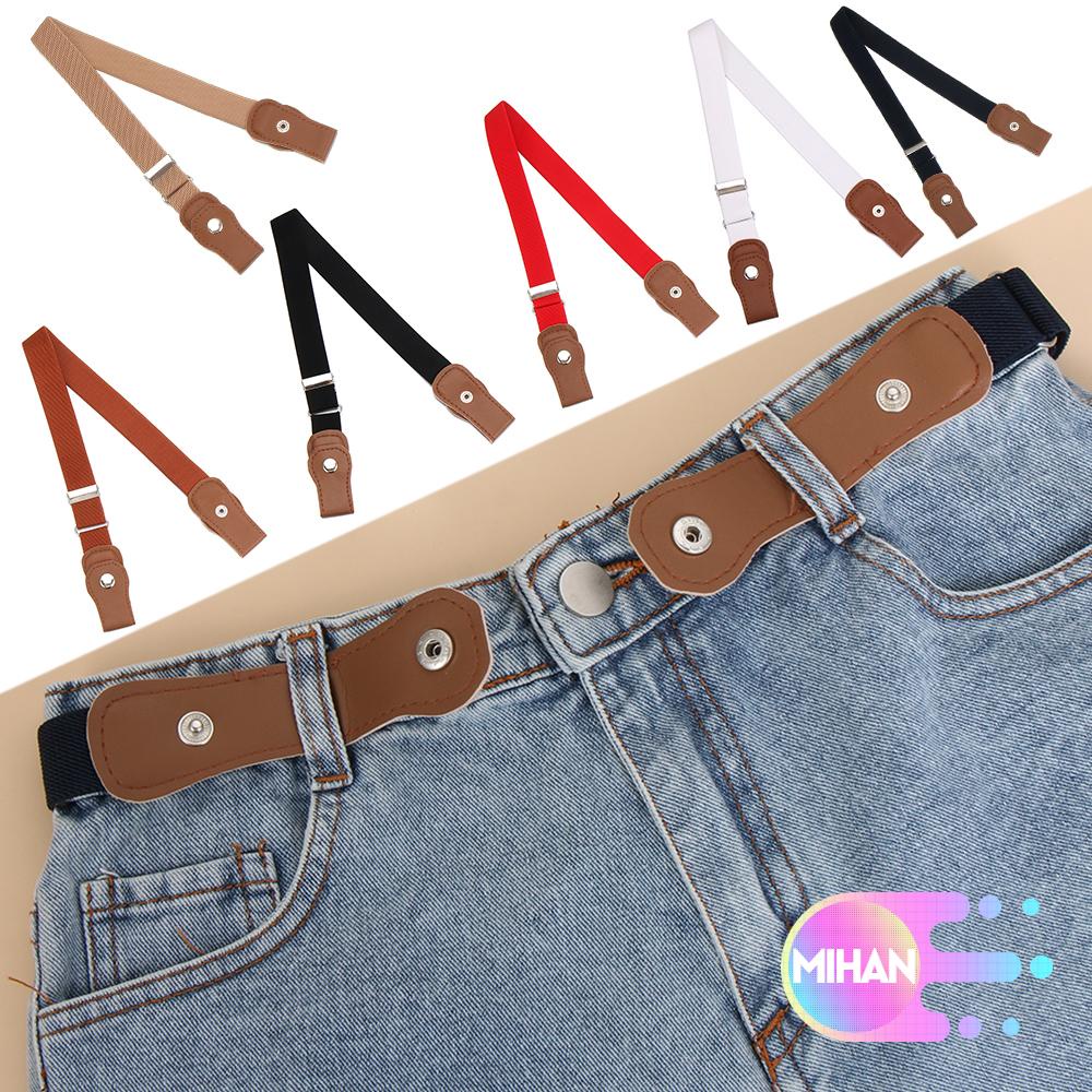 Thắt lưng vải canvas co giãn không khóa nhiều màu tùy chỉnh thời trang cho bé trai/ bé gái