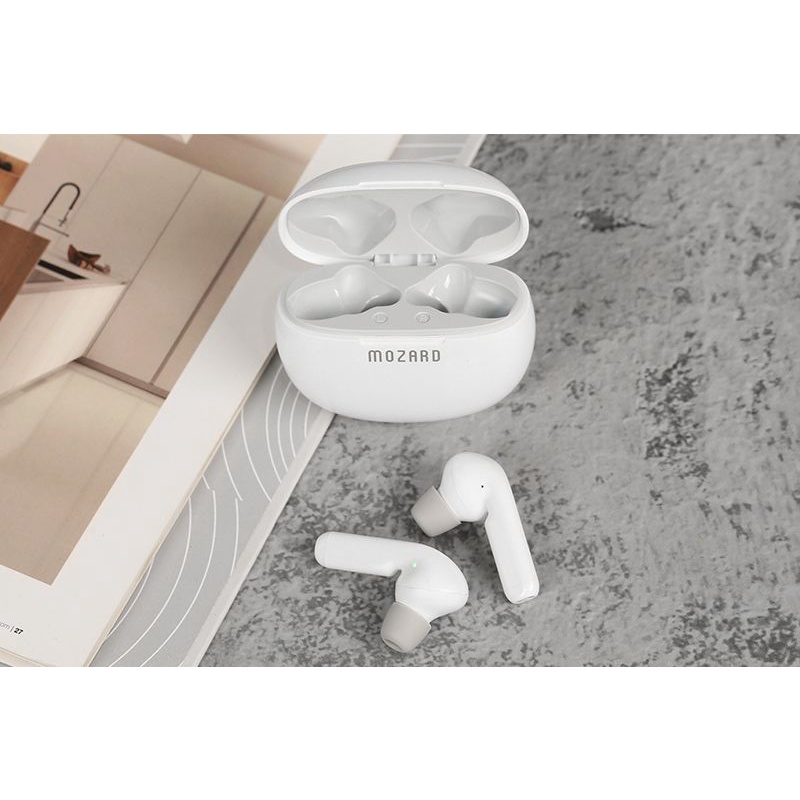 Tai nghe Bluetooth True Wireless Mozard AT15 trắng