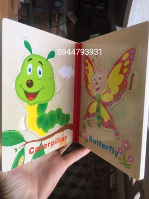 Sách gỗ Anh ngữ cho bé