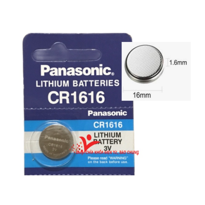 Pin cúc áo cr 1616 lắp điều khiển ô tô, máy tính, đồng hồ, các thiết bị điện tử