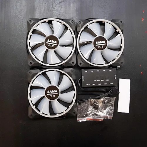 QUẠT TẢN NHIỆT SAMA ESPORT V2 RGB FAN KIT 3PCS (REMOTE)