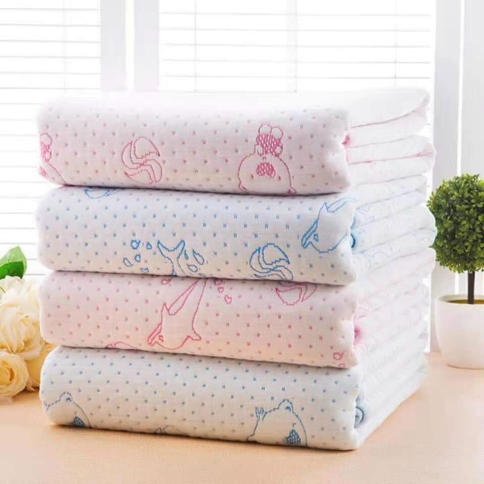 Chiếu chống thấm lót giường 4 lớp cotton