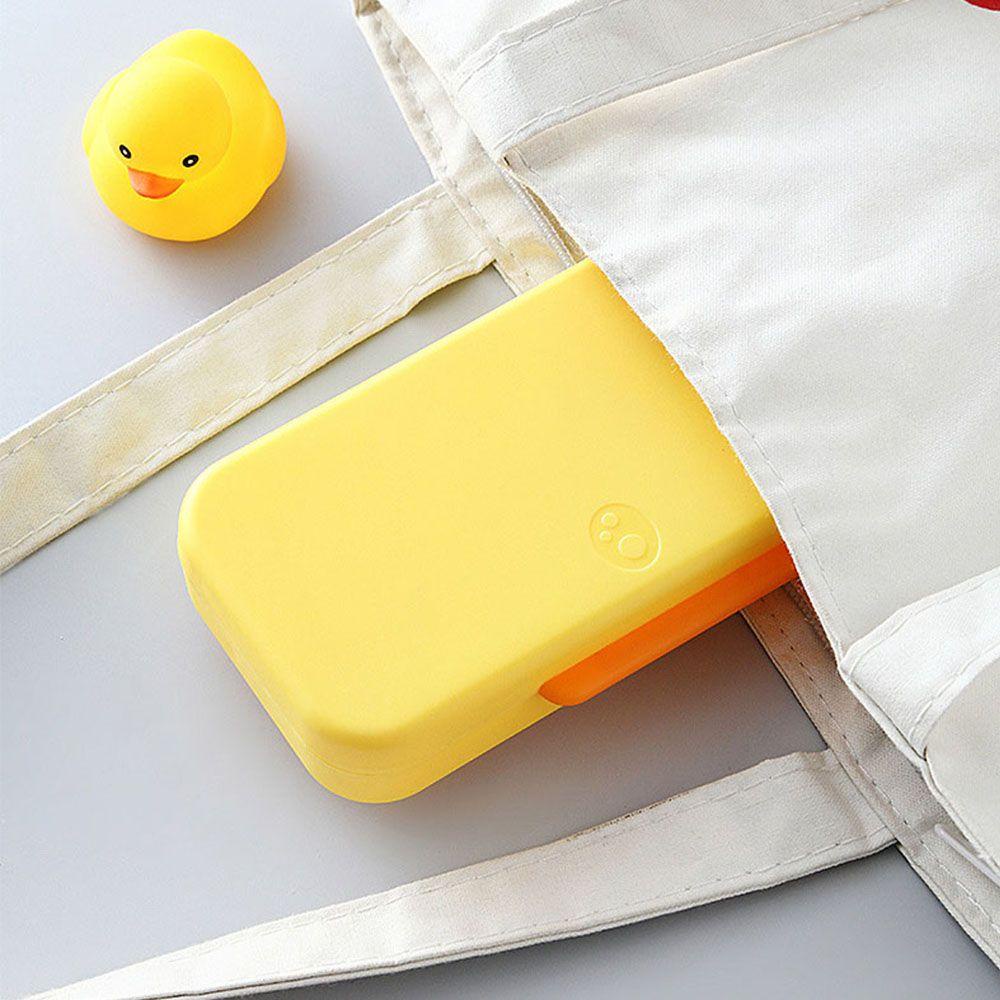 Túi Đựng Bút Hai Lớp Chống Thấm Nước Màu Đất Đơn Giản Ốp