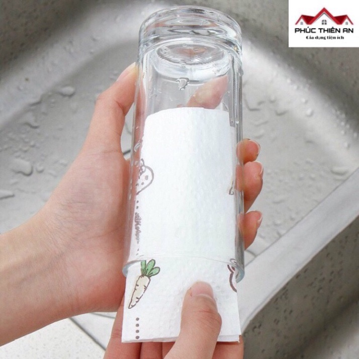 Cuộn giấy lau nhà bếp đa năng có thể tái sử dụng nhiều lần - Tiện dụng, tiết kiệm #FREESHIP