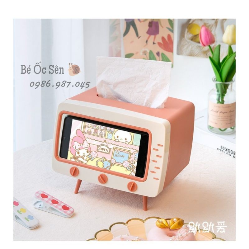 HỘP ĐỰNG KHĂN GIẤY TIVI SIÊU ĐÁNG YÊU - TIVI MINI
