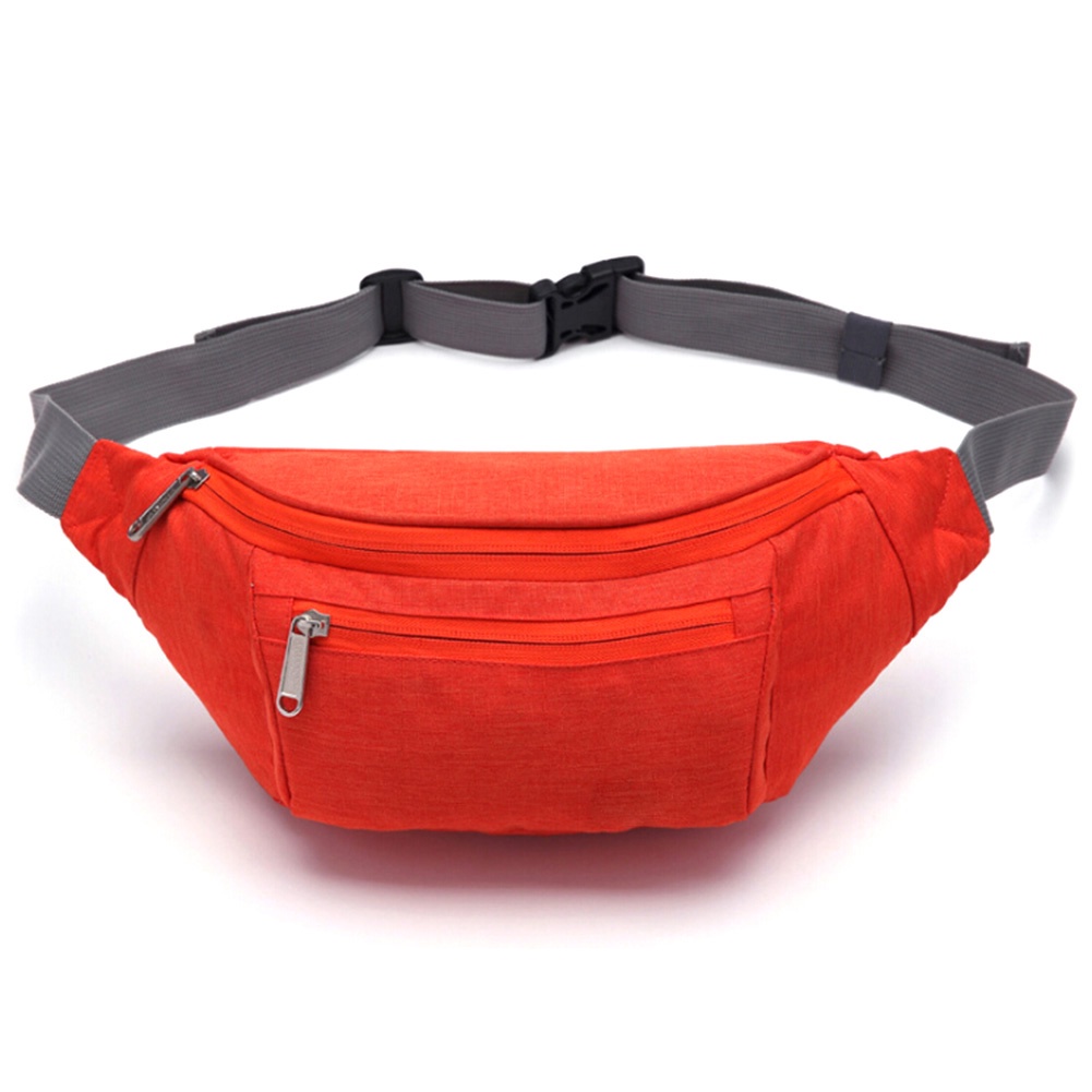 Unisex Sport Waist Pack Bag Waterproof Nylon Fanny Packs with Adjustable Strap for Workout Traveling