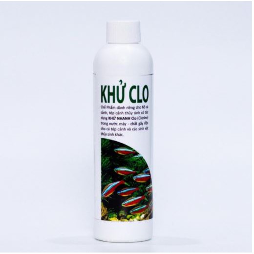 Dung Dịch Khử Clo Nước Máy- Thích Hợp Cho Bể Cá-Tép