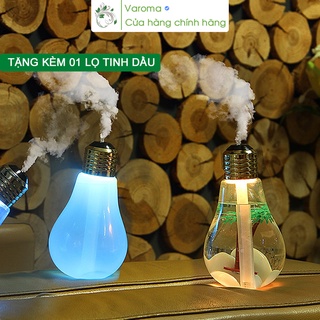 Máy khuếch tán hình Bóng Đèn xông tinh dầu, phun sương tạo cảnh cây cỏ thiên nhiên đẹp mắt MX18