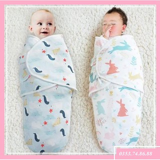 ♥Ủ Kén Cho Bé SwaddleMe 0-4 Tháng Chất Cotton Mềm Mịn, Thoáng Mát , Thấm Hút Mồ Hôi Tốt♥