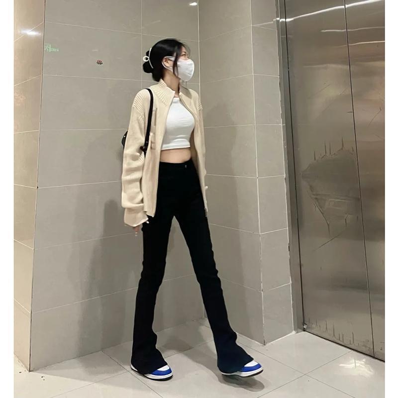 Quần Jeans Dài Ống Loe Thời Trang Dành Cho Nữ