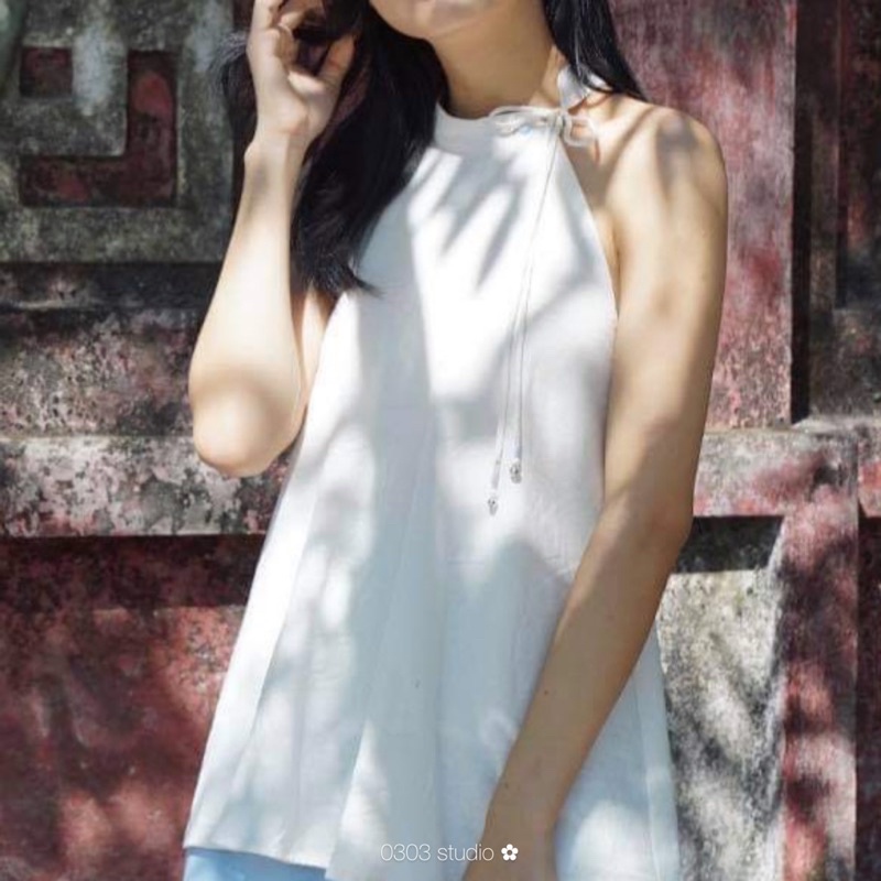 Áo linen cổ đứng Ý Thơ - phiên bản truyền thống - 0303 studio ✿