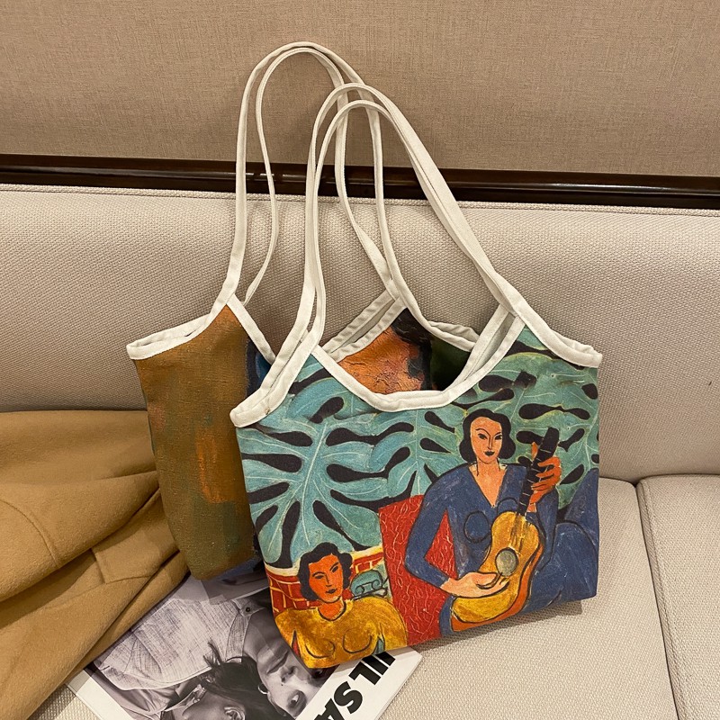 túi vải xinh yêu đeo vai họa tiết xinh đẹp 2021