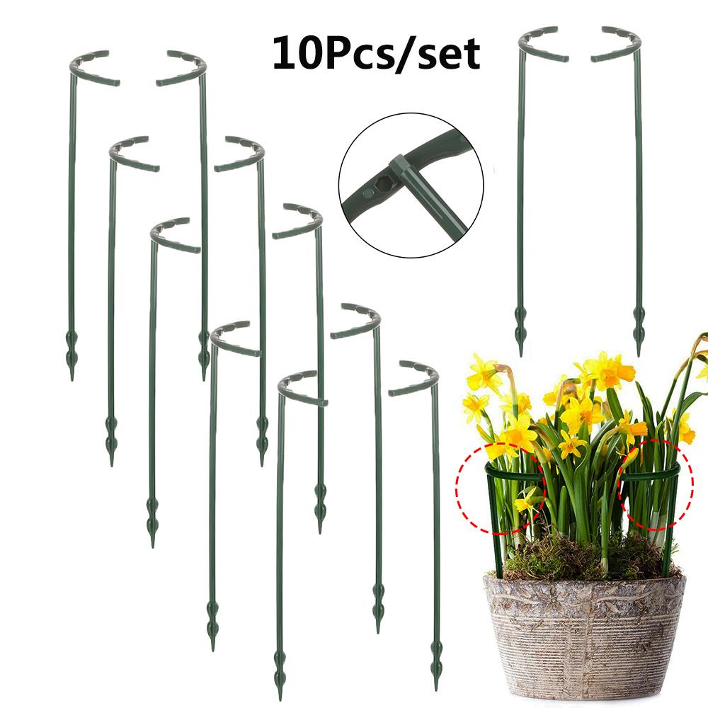 FAY Set 10 Giá Đỡ Chậu Hoa Hình Bán Nguyệt Có Thể Tái Sử Dụng