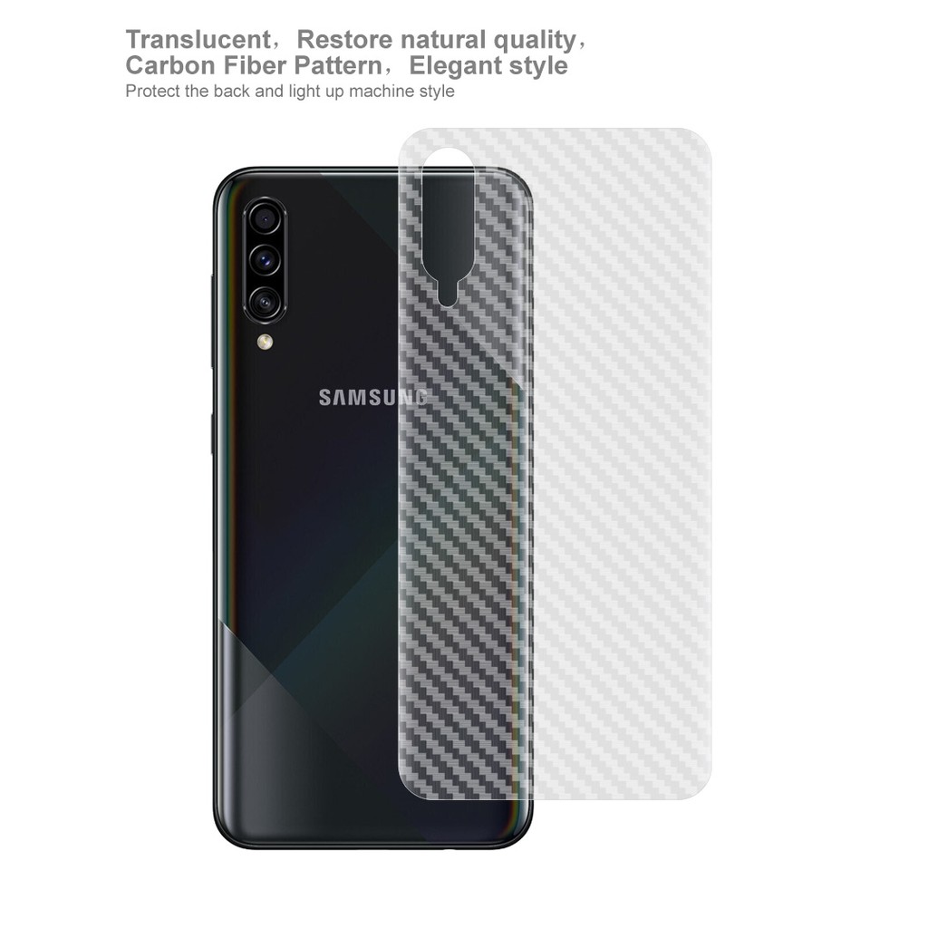 Miếng Dán Lưng Điện Thoại Chống Trượt Bằng Sợi Carbon Cho Samsung Galaxy A50s