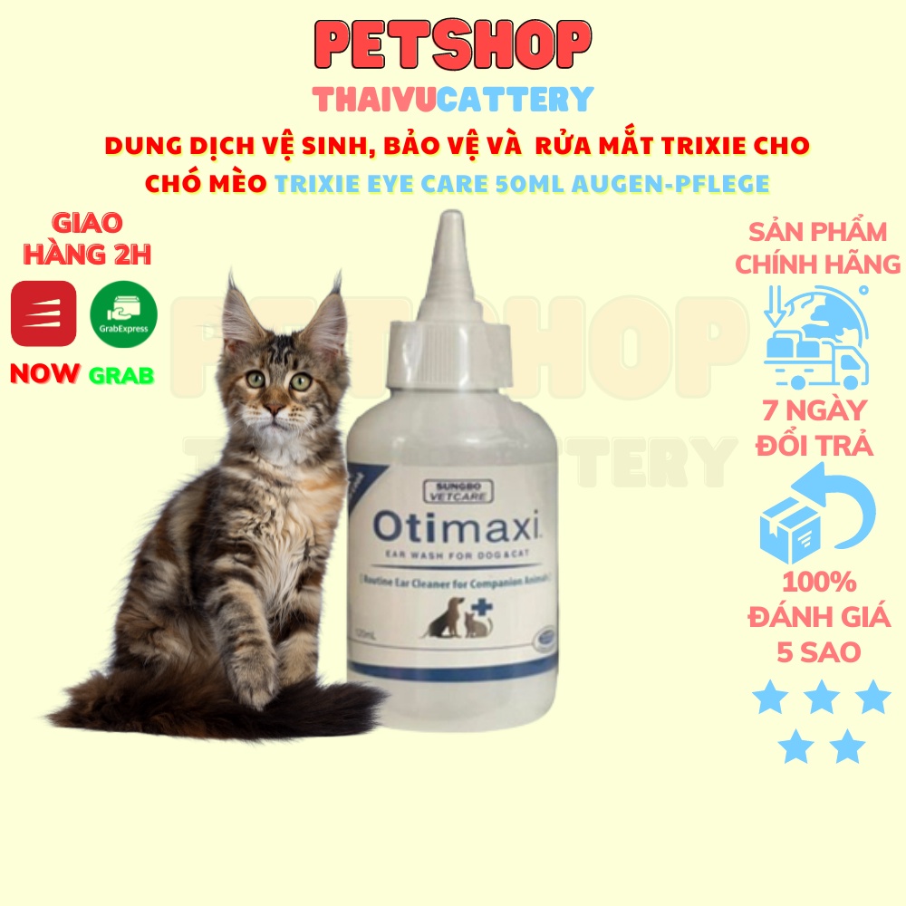 Nước rửa tai Otimaxi cho thú cưng chai 120ml