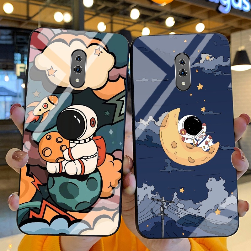 Ốp Lưng OPPO K3, REALME X Ốp kính bóng cao cấp Phi Hành Gia