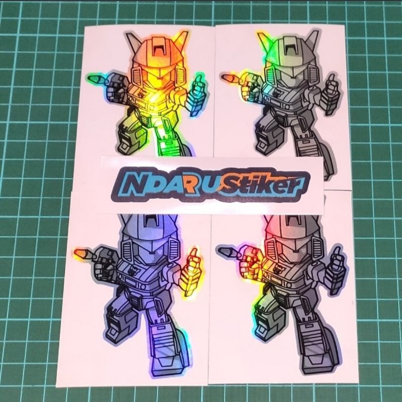 Transformer Sticker Dán Trang Trí Hình Robot Biến Hình