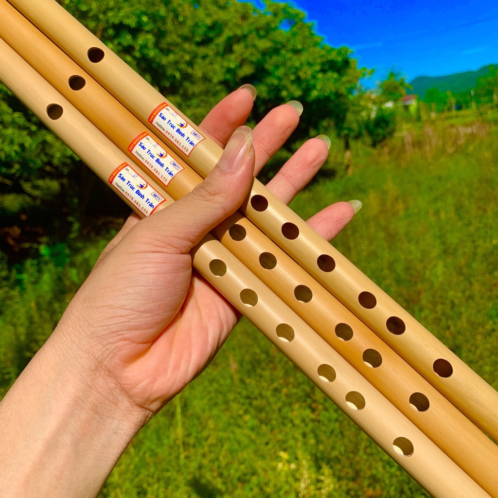 Sáo Nứa Nam Loại Thường  Đủ Tone - Chuẩn Âm, Hình Thức Đẹp.