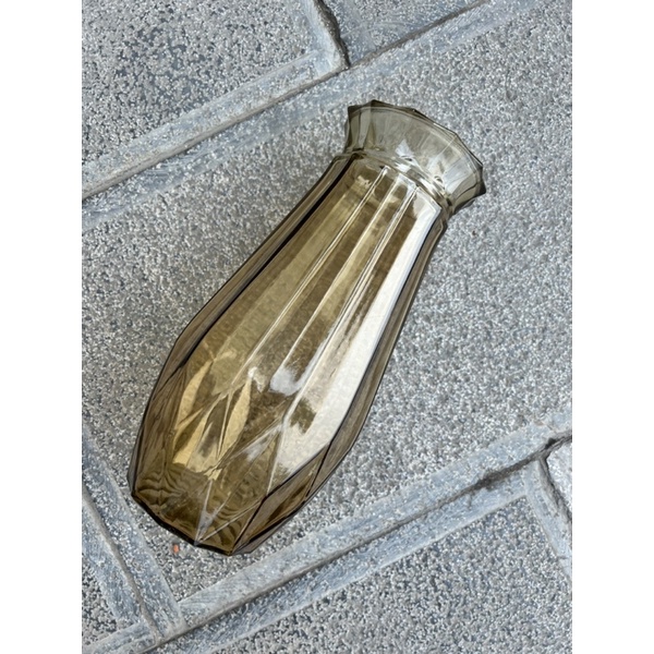 Lọ hoa thuỷ tinh 25cm màu vàng