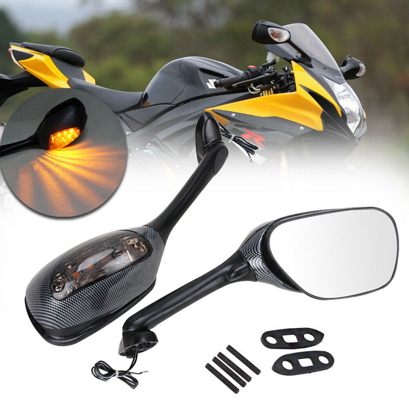 2 Kính Chiếu Hậu Có Đèn Led Cho Xe Máy Suzuki Gsxr600 / 750 Gsxr 1000 G5