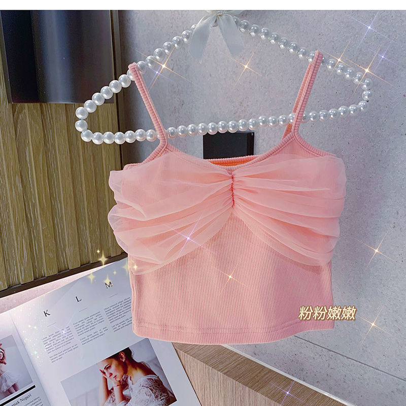 Áo Hai Dây Trơn Màu Xinh Xắn Theo Phong Cách Hàn Quốc Dành Cho Nữ 2021