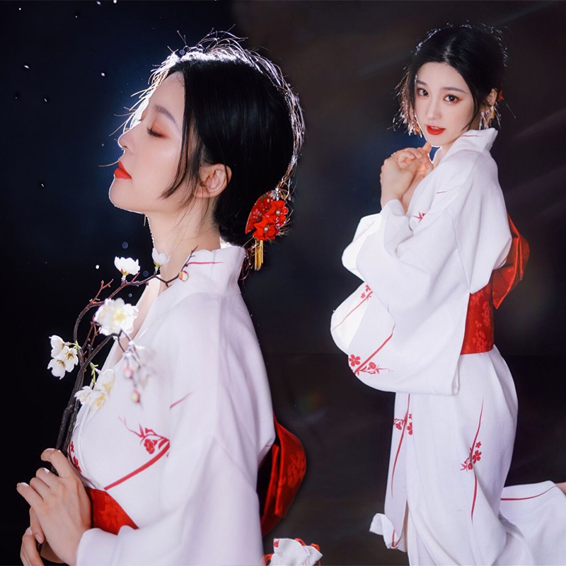 Set Yukata/ Kimono Yimeifang kèm obi nơ