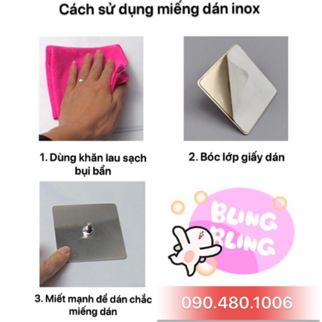 Miếng dán chuyên dụng cho thanh chắn giường bằng inox siêu chắc chắn