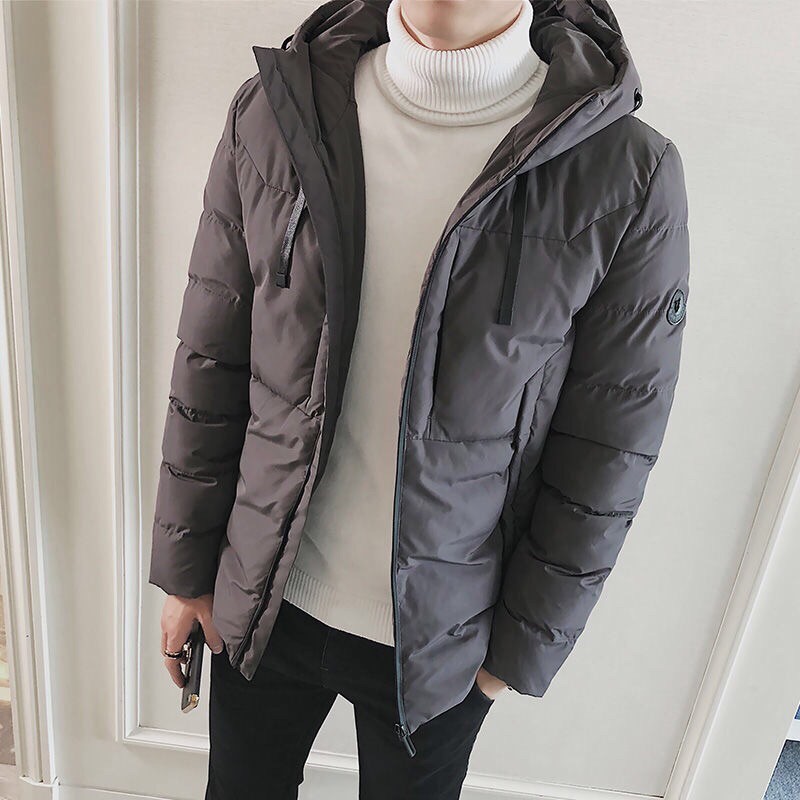 Áo phao nam có mủ phong cách hàn quốc