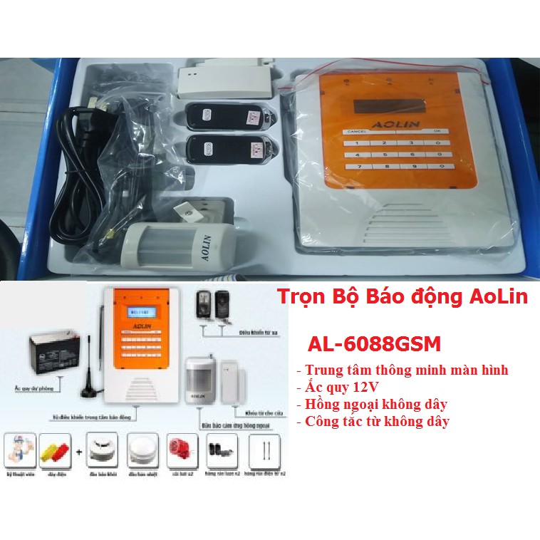 Trọn bộ báo động AoLin AL-6088GSM