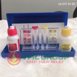 Bộ dung dịch đo nước Clo - pH chính hãng Emaux kiểm tra Test cho bể bơi, hồ bơi, kiểm tra nồng độ Ph, nồng độ clo