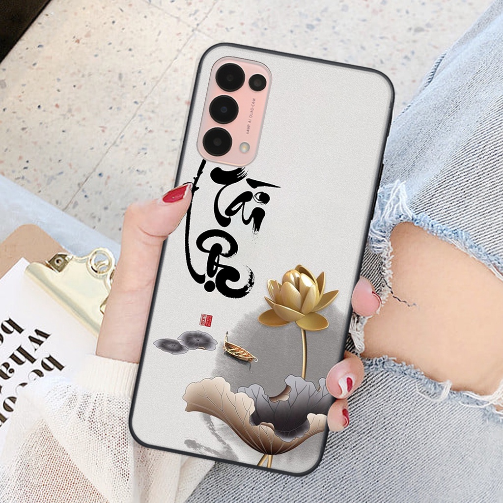 Ốp lưng Oppo RENO 5 in hình chữ tài chữ lộc, Cha Mẹ, bình an SIÊU ĐẸP