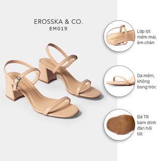 Giày Nữ Cao Gót Vuông Erosska EM019