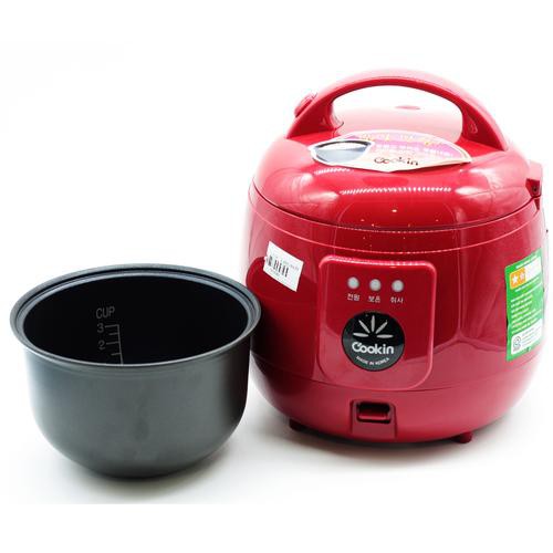 Nồi cơm điện Cookin RM-NA10 1L (Đỏ) - Công suất 500w - Phù hợp 3-4 thành viên - Bảo hành 1 năm