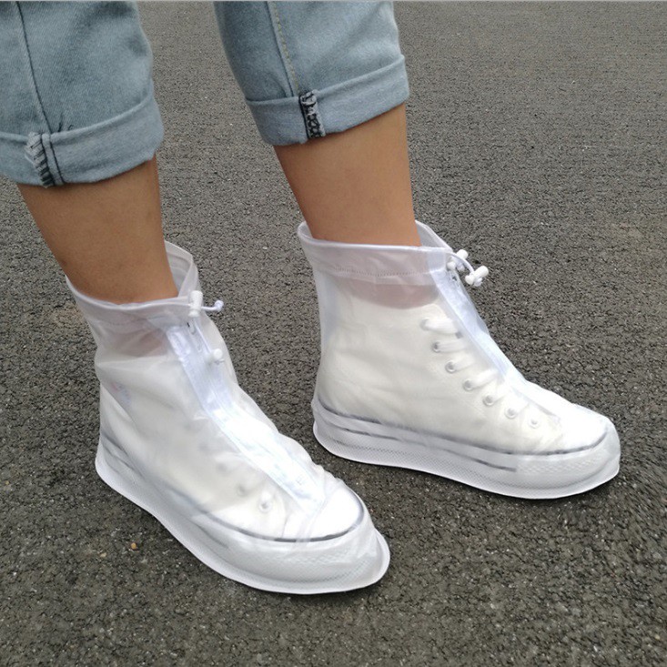 Giày đi mưa đế silicon chống trơn trượt, bọc đi mưa cho giày không bị ướt