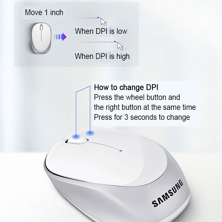 Chuột không dây mềm mại nhiều cặp cho Samsung SMO-3600W
