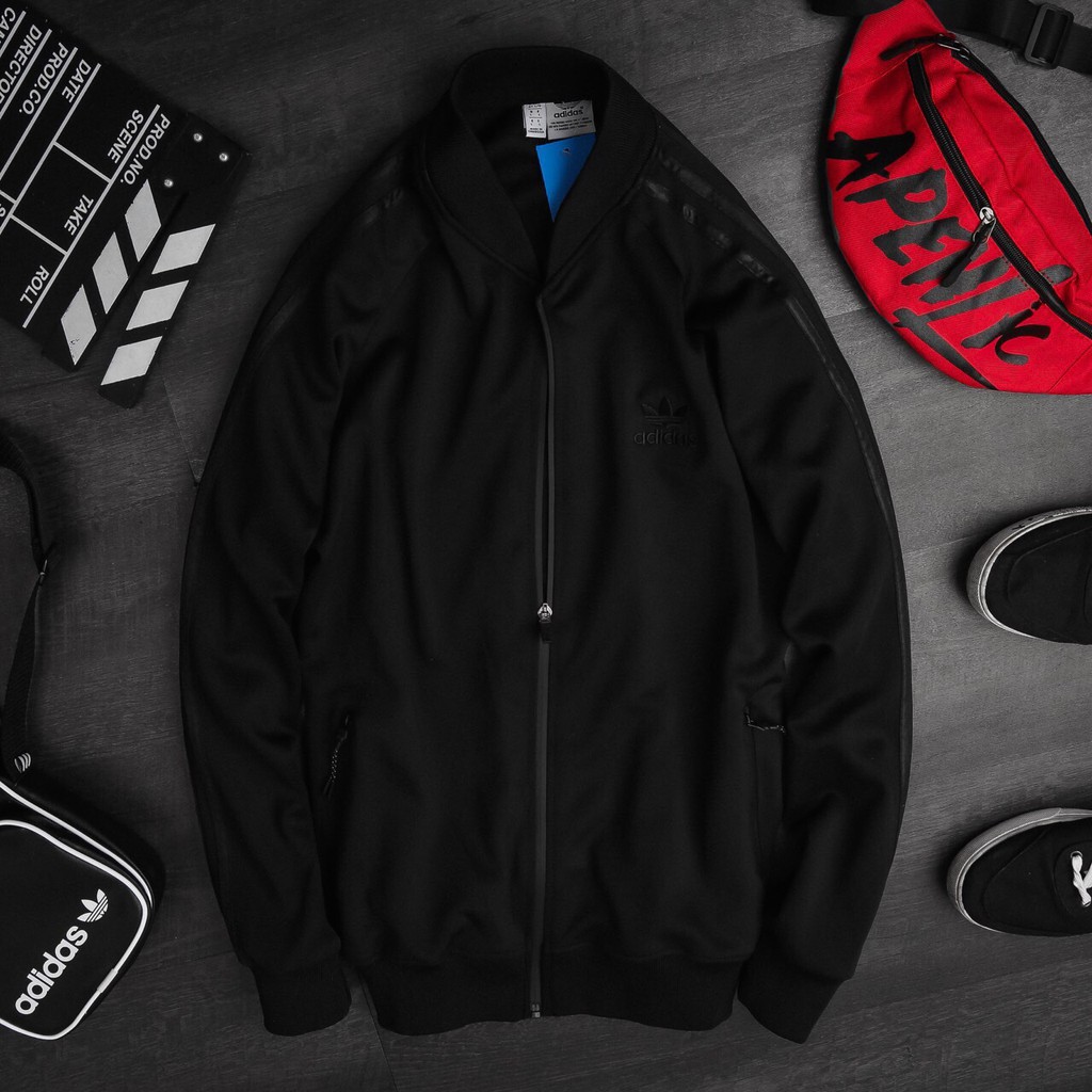 áo khoác thun da cá 3 sọc | BigBuy360 - bigbuy360.vn