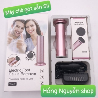 Máy Chà Gót Chân Pinkmia, Máy Tẩy Tế Bào Chết Cho Tiệm Nail, Cá Nhân Tại Nhà - Tặng Kèm 60 Miếng Chà