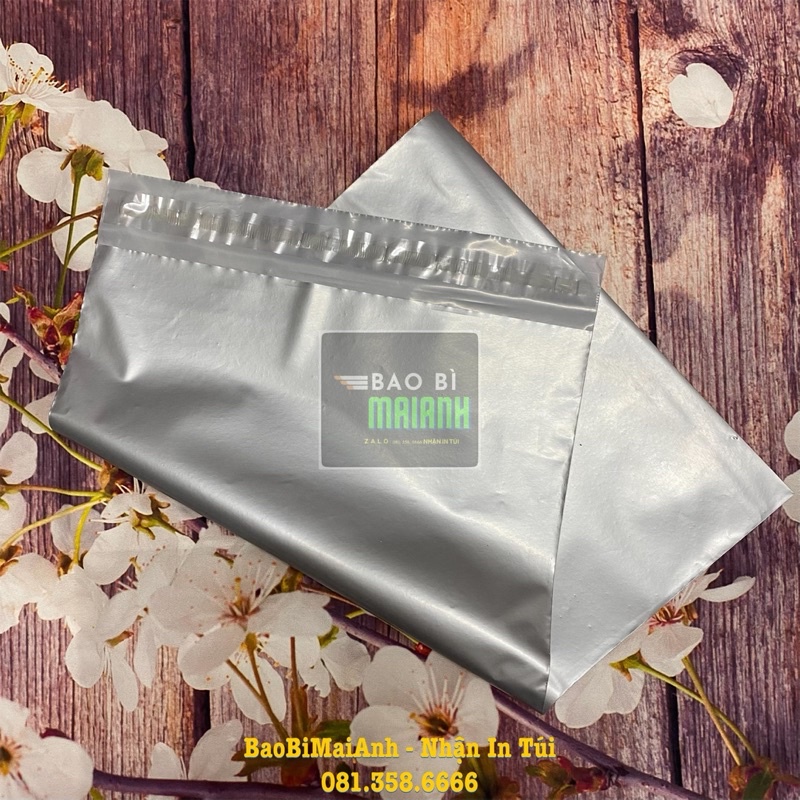 0,5KG-1KGTÚI NIÊM PHONG HÀNG Mầu BẠC CAO CẤPTúi ship Cod, đóng gói hàng chống bóc HÀNG PE SIÊU DAI SIÊU KÍN.