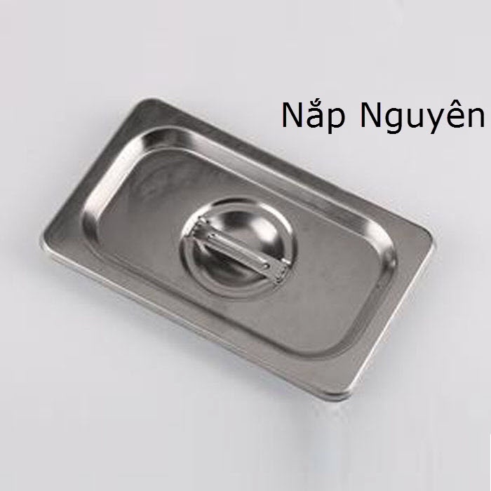 Khay inox GN 1/9 Đựng Thạch Topping Đựng Thực Phẩm Các Size