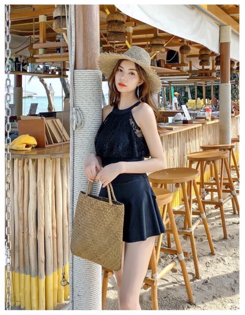 Túi Cỏ Bàng Phong Cách Đồng Quê Rustic Size 28*28*6cm - Hàng Việt Nam Xuất Khẩu - Lucky Girl shop