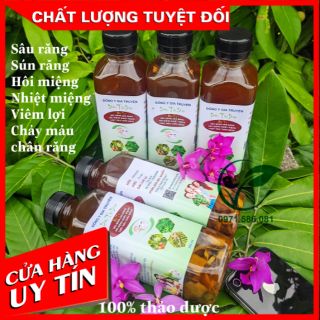 Nước súc miệng 100% thảo dược trị sâu răng, sún răng, hôi miệng, nhiệt miệng, viêm lợi, chảy máu chân răng.