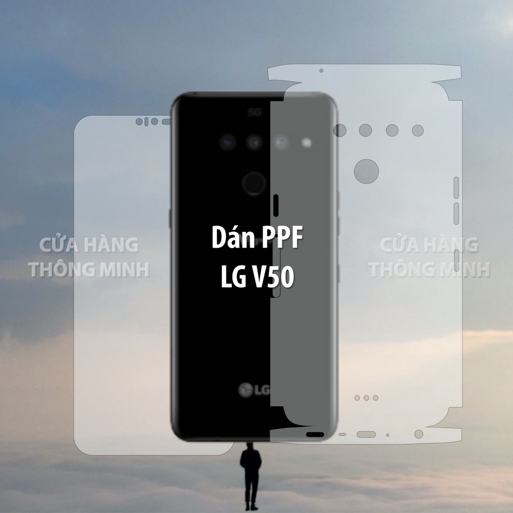 Tấm dán LG V50 dán PPF mặt trước, dán mặt sau, dán màn hình, dán mặt lưng Full viền chuẩn