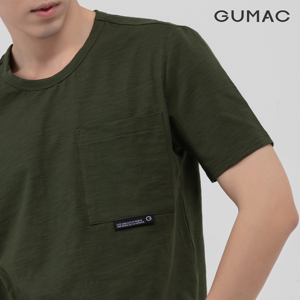 [Mã WABRG208 giảm 10% tối đa 50k đơn từ 250k] Áo thun nam phối túi ngực GUMAC đủ màu, đủ size, trẻ trung ATNB1182 | BigBuy360 - bigbuy360.vn