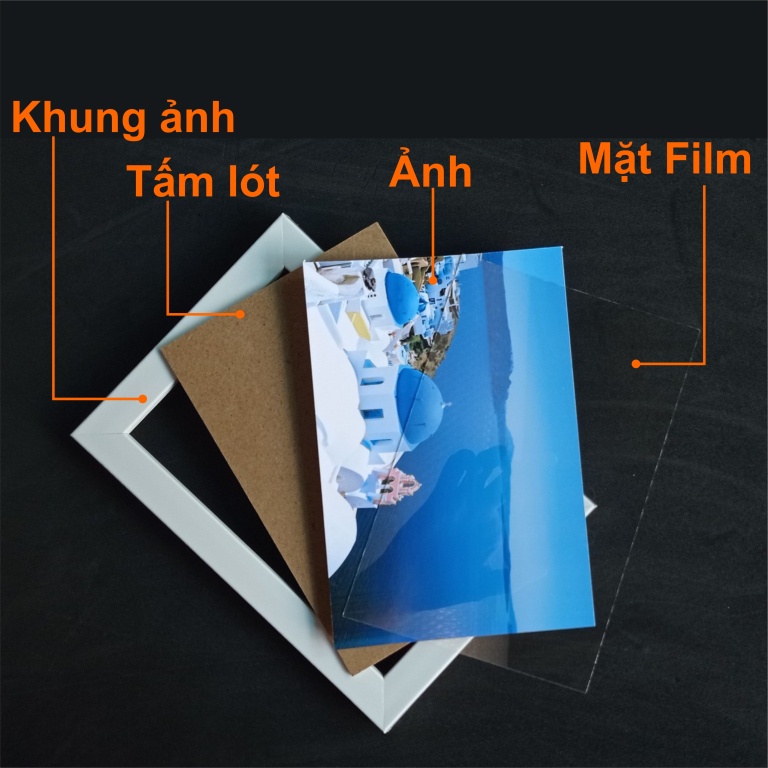 [TẶNG KÈM ẢNH] Bộ Khung Ảnh Dán Tường, Không Cần Khoan Tường, Đóng Đinh. Không Làm Hư Tường