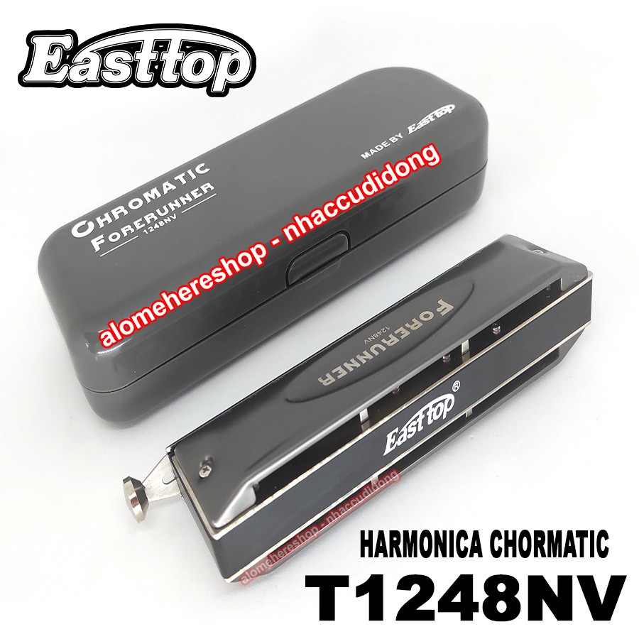 Kèn harmonica chromatic Easttop T 1248NV Forerunner Không Có WindSaver không tạo tiếng lạch bạnh khi thổi có clip