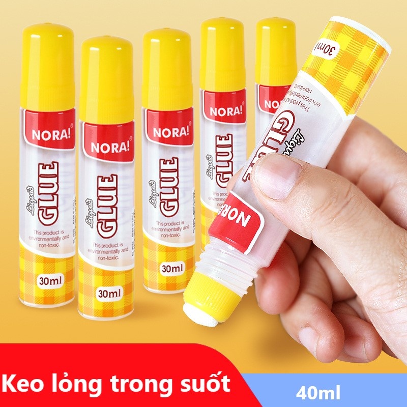 Keo Dán Trong Suốt Thủ Công NORA Dạng Lỏng Dính Chắc An Toàn Dung Tích 40ml