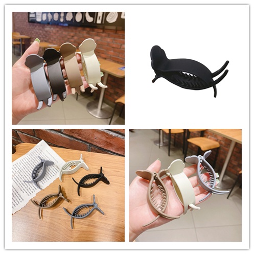 Kẹp Tóc Tròn 8cm Nhám Đơn Giản Thời Trang Hàn Quốc